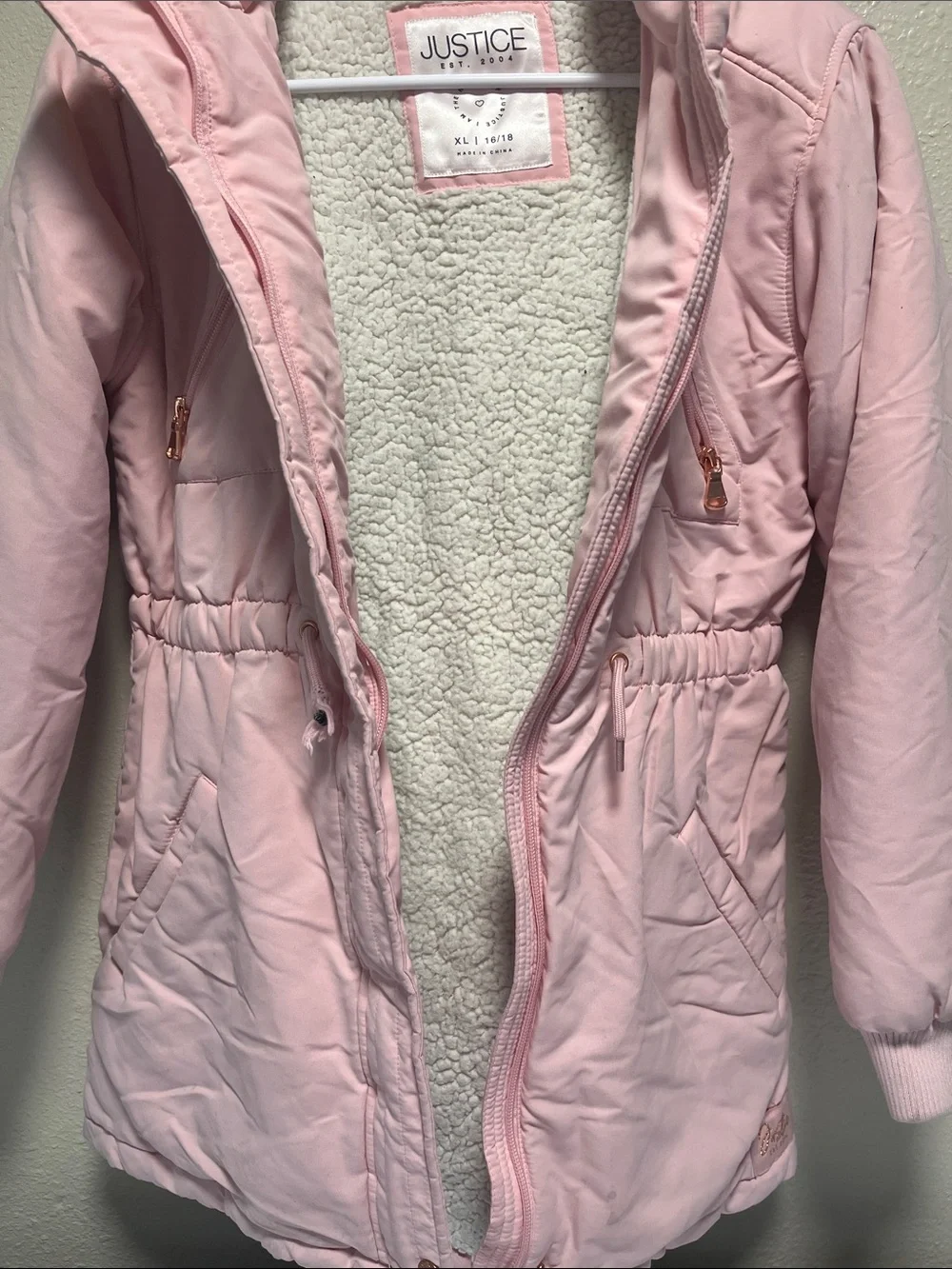 Justice warm hooded